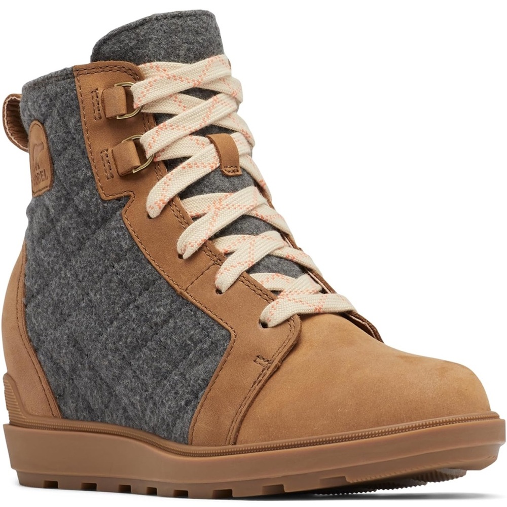 Sorel Women's Evie II NW Lace Boots Velvet Tan Gum 10 - Size 9